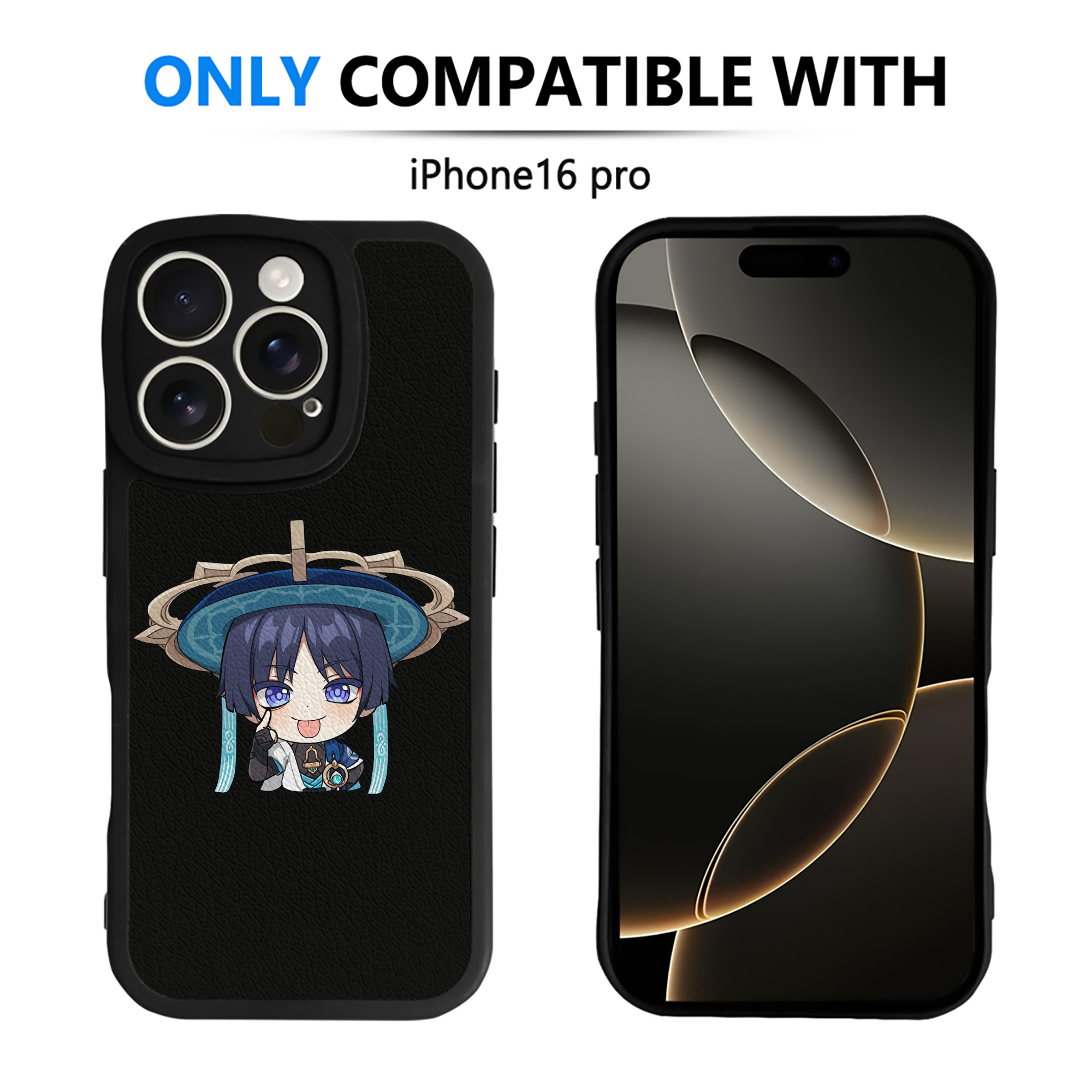 げんし神 さんペい genshin Sanpei 【iPhone 16シリーズ対応】シリコンスマホケース（レザー調） 材質：シリコン